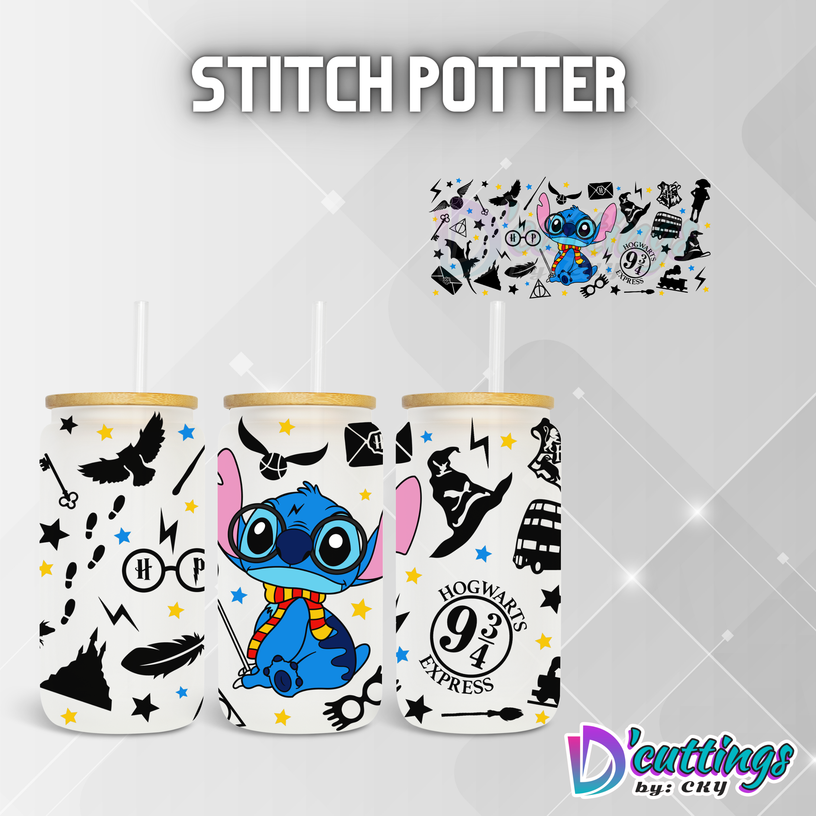 Stitch Potter Head 16oz Cup – Stylish Customs LLC