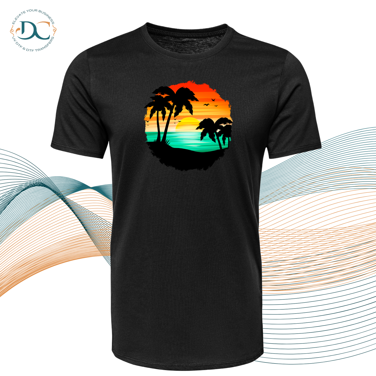 Tropical Sunset GRN T-shirt