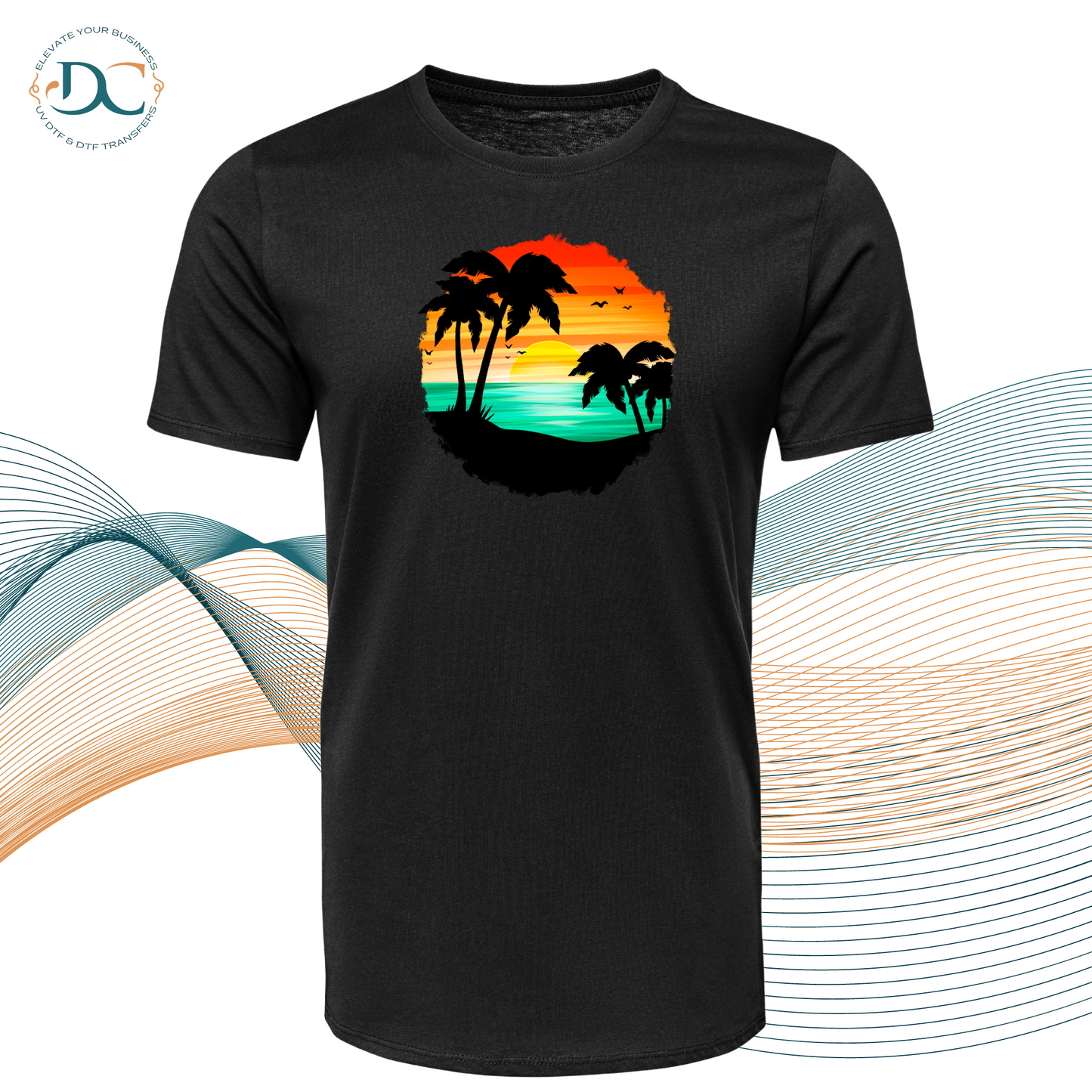 Tropical Sunset (Green) DTF