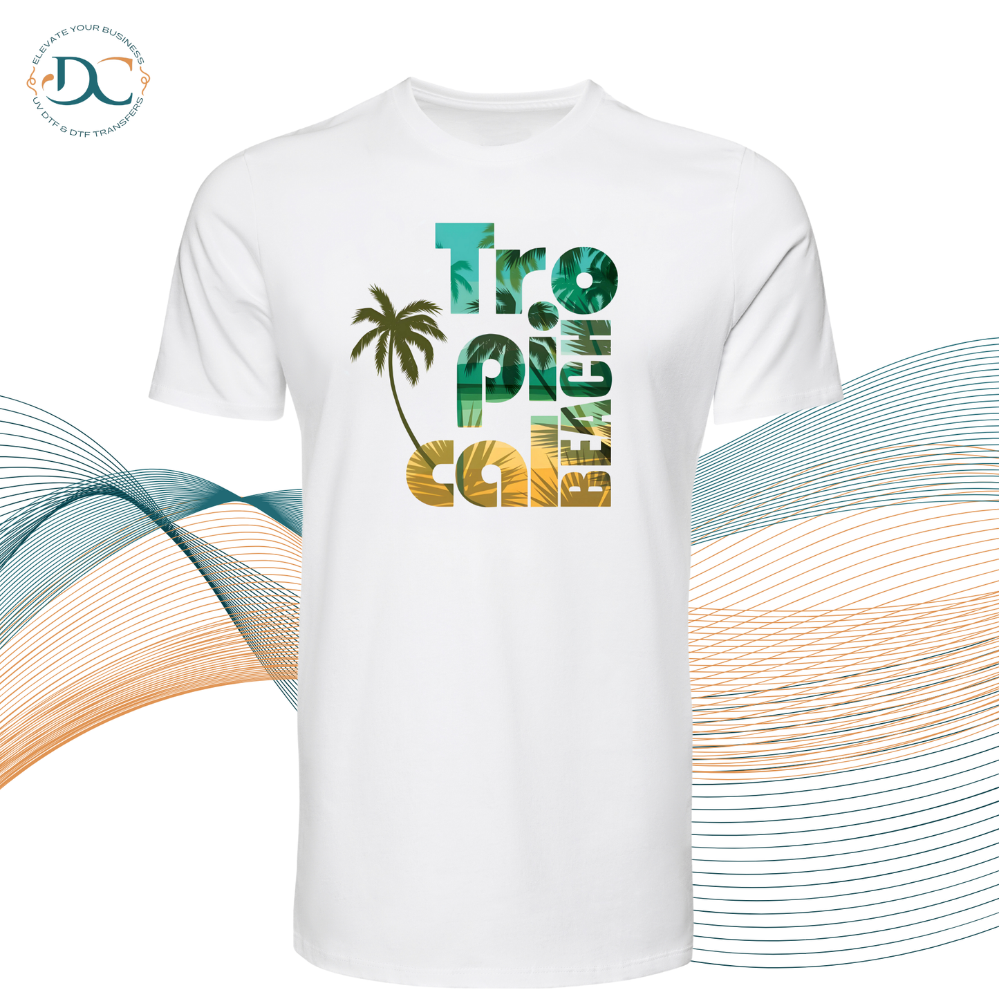 Tropical Beach GRN T-shirt