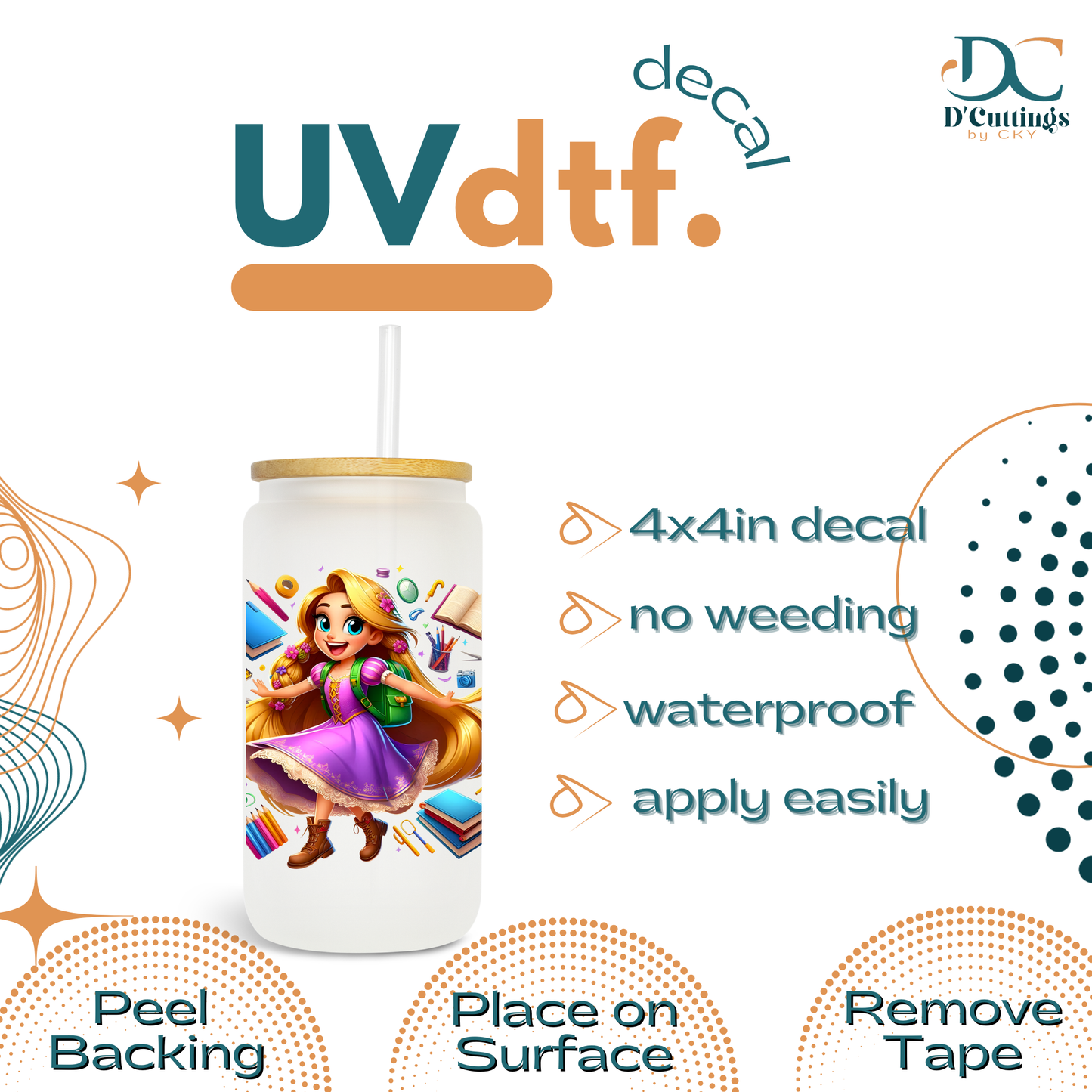 Rapunzel BTS - UV DTF Decal