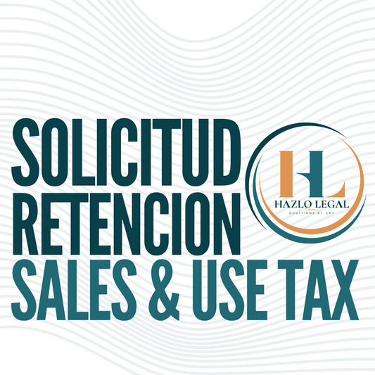 Solicitud para Retención de Sales Tax