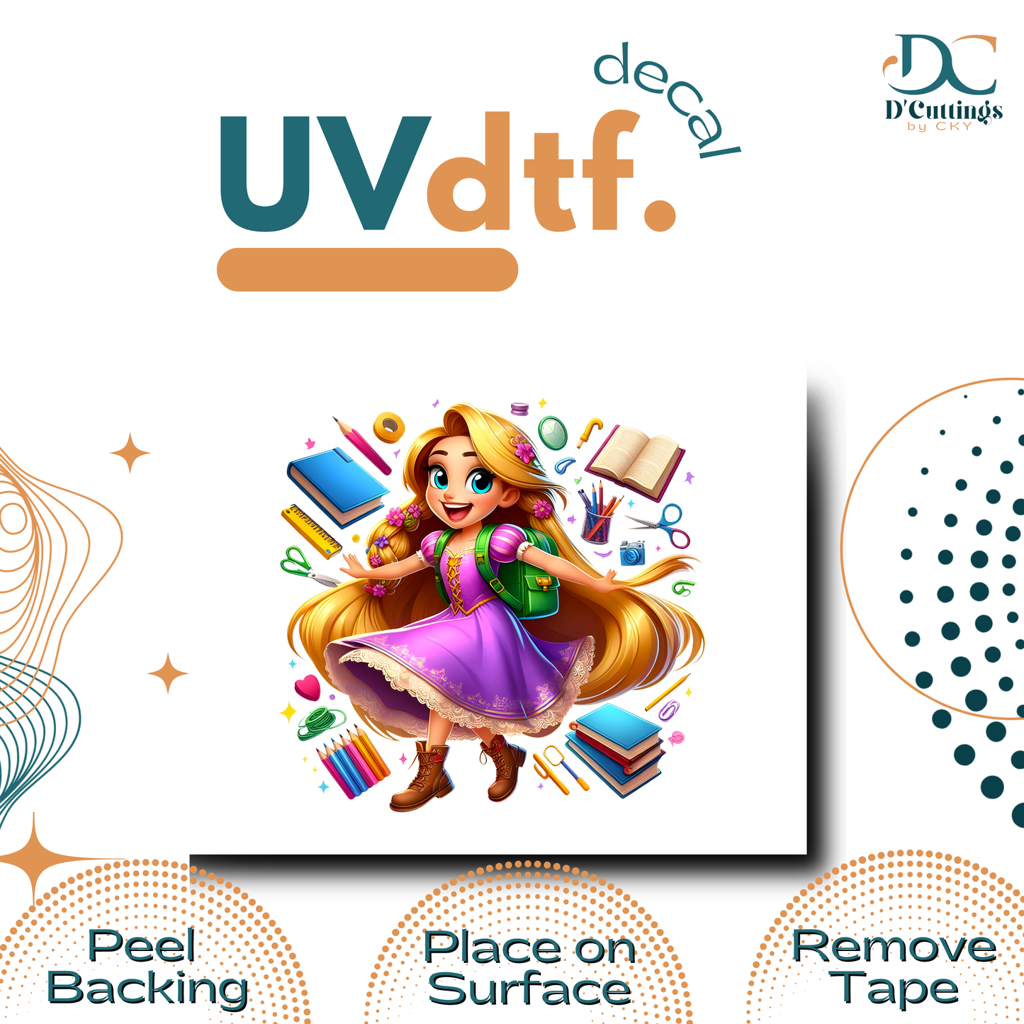 Rapunzel BTS - UV DTF Decal