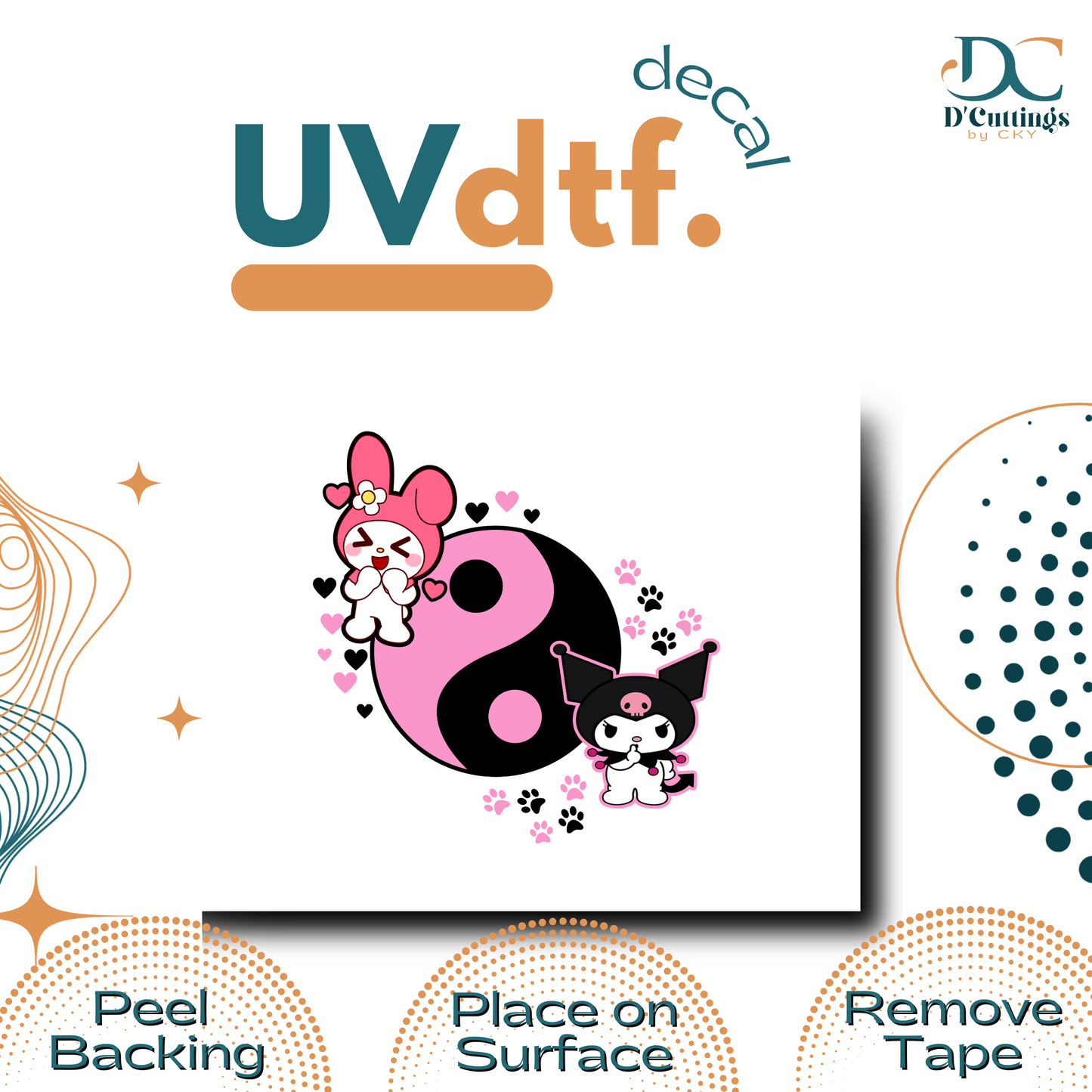 My Melody & Kuromi - UV DTF Decal