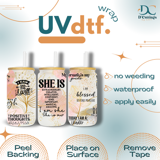 She is - UV DTF Wrap