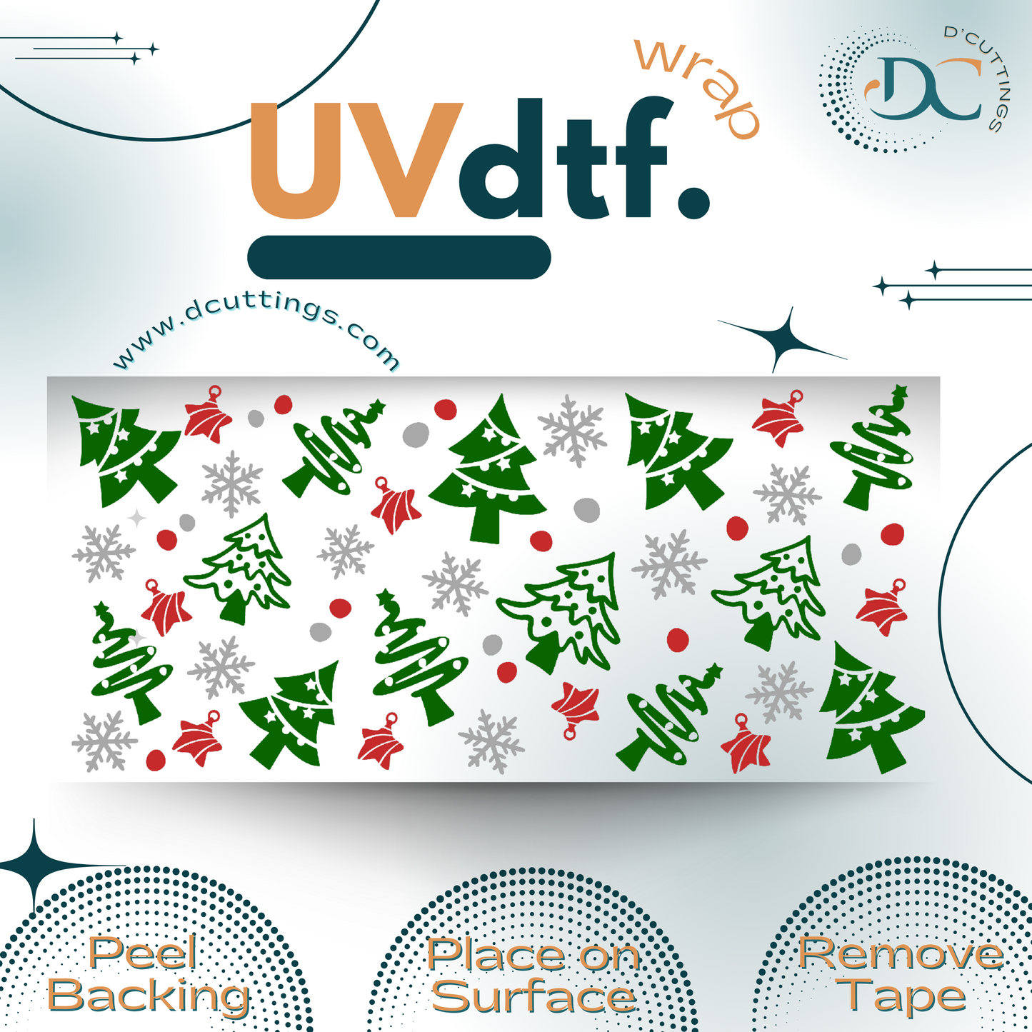 X-Mas Tree - UV DTF Wrap