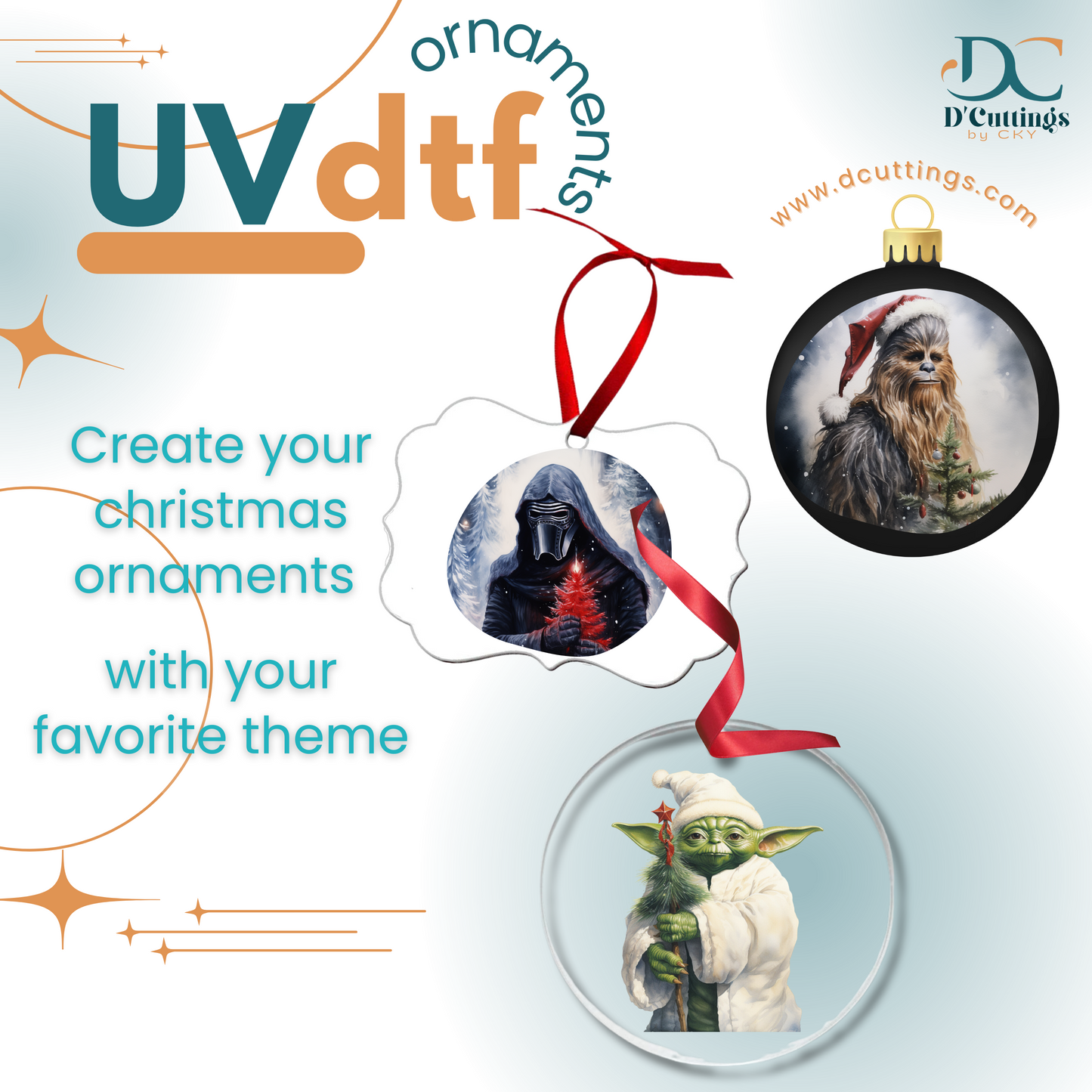 Star Wars X-Mas Ornaments UV-DTF