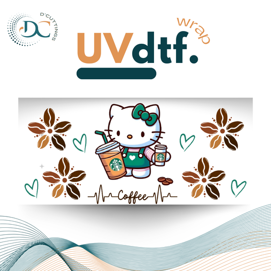 Kitty Coffee - UV DTF Wrap