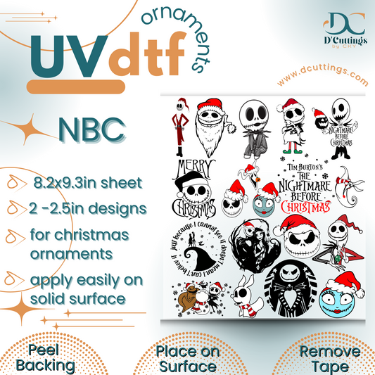 NBC Ornaments UV-DTF