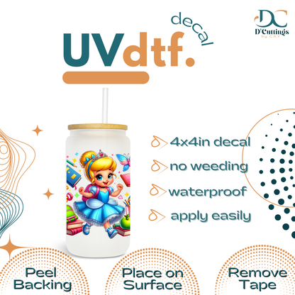 Cinderella - UV DTF Decal