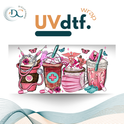 Nurse Cups - UV DTF Wrap