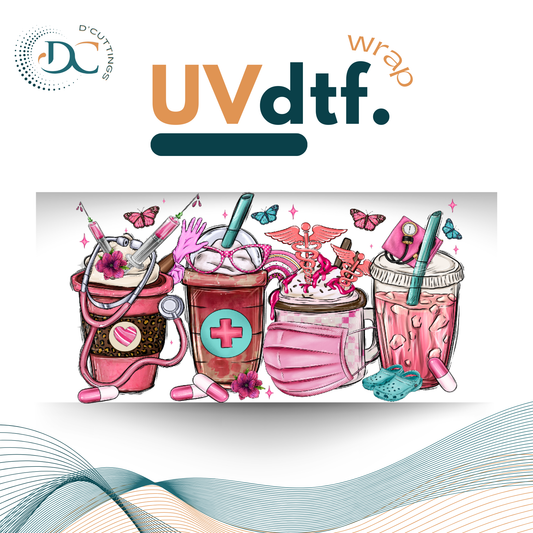 Nurse Cups - UV DTF Wrap