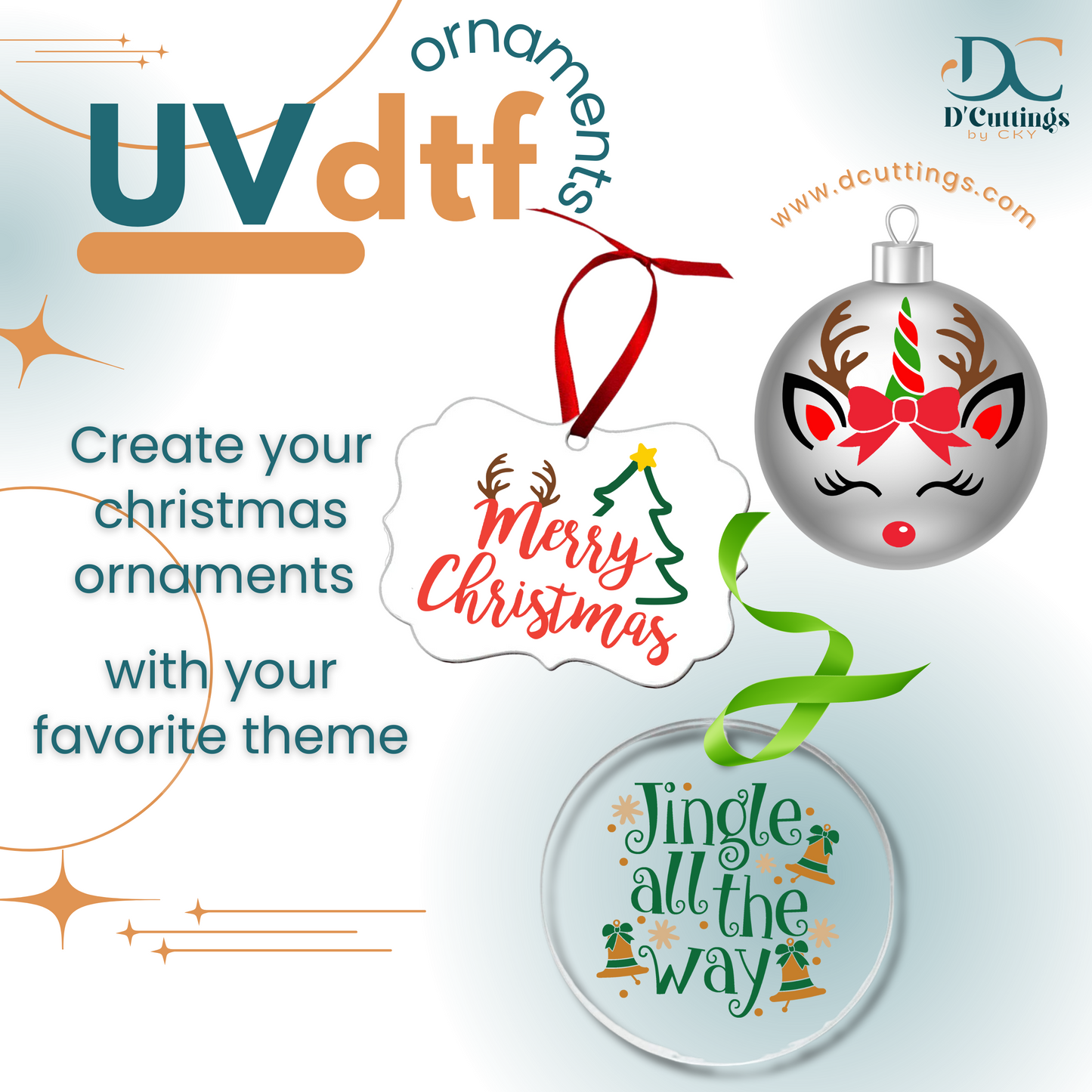 X-Mas Ornaments UV-DTF