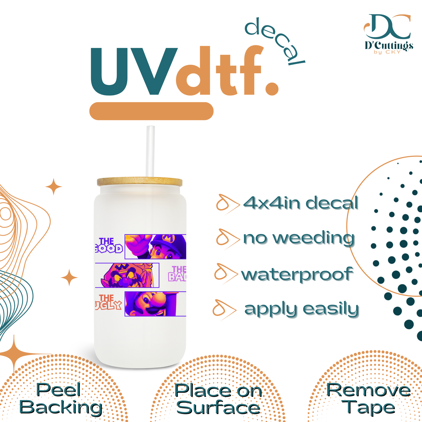 Good, Bad & Ugly - UV DTF Decal