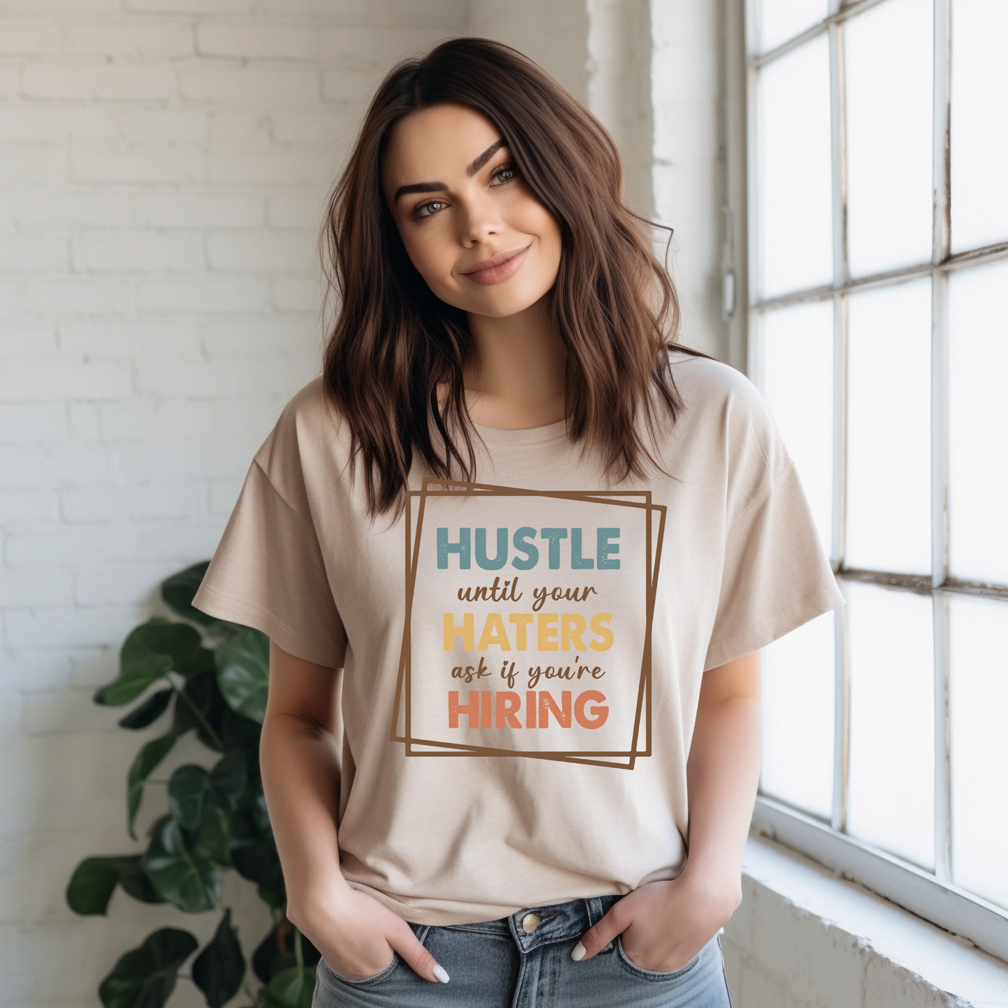 Hustler until Hiring - DTF Apparel Transfer