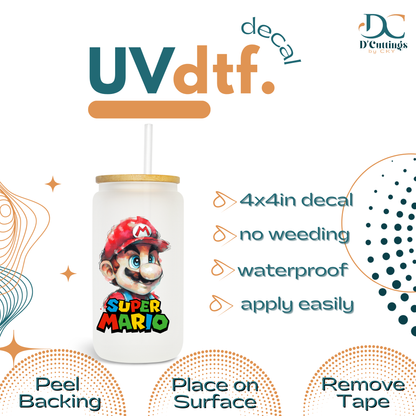 Super Mario - UV DTF Decal