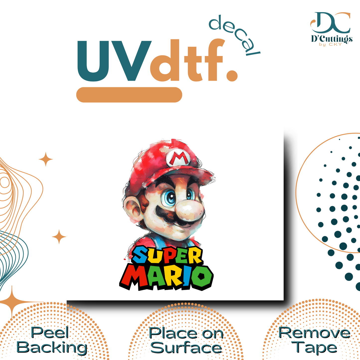 Super Mario - UV DTF Decal