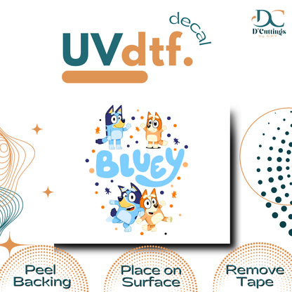 Bluey - UV DTF Decal