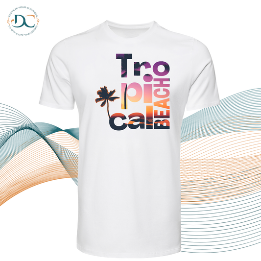 Tropical Beach PNK T-shirt