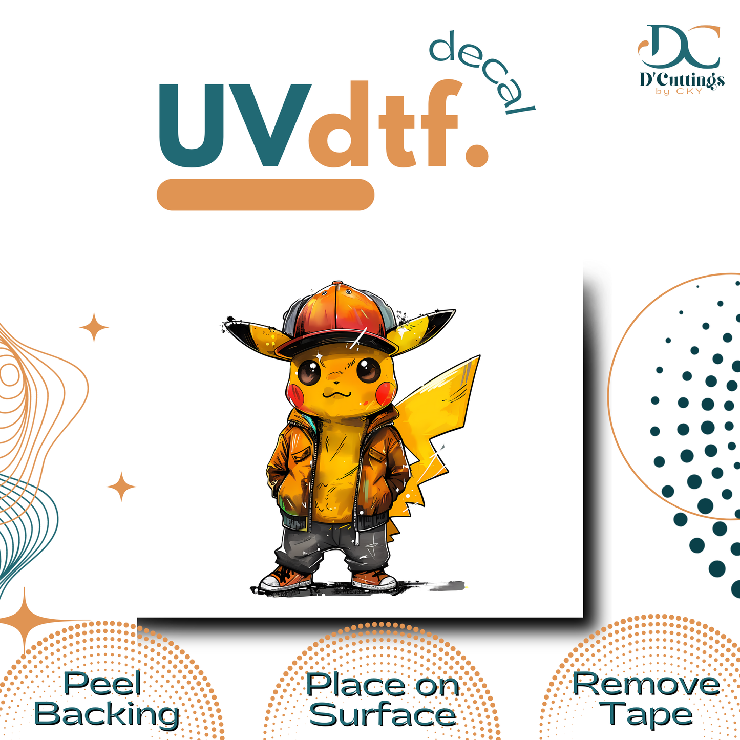 Pikachu Flow - UV DTF Decal