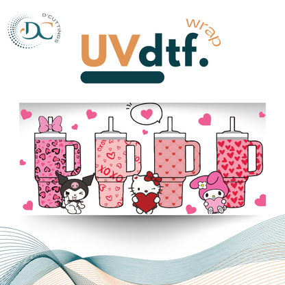 Kitty Tumblers - UV DTF Wrap