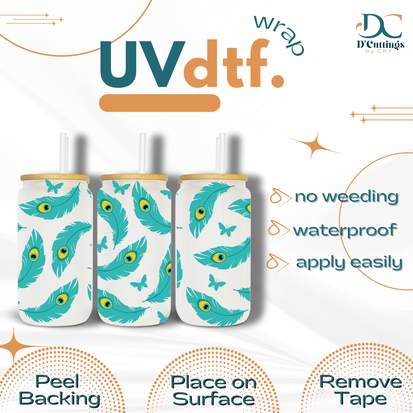 Feathers - UV DTF Wrap