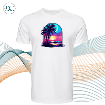 Tropical Sunset (Blue) DTF