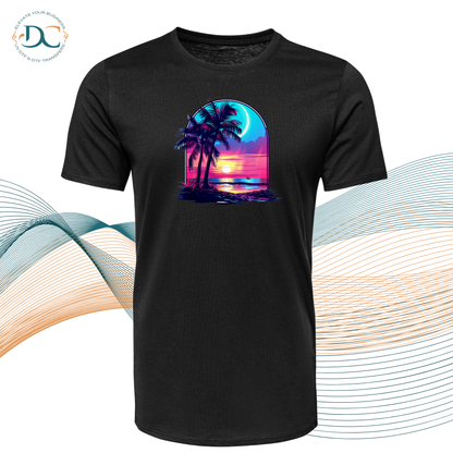 Tropical Sunset BLU T-shirt