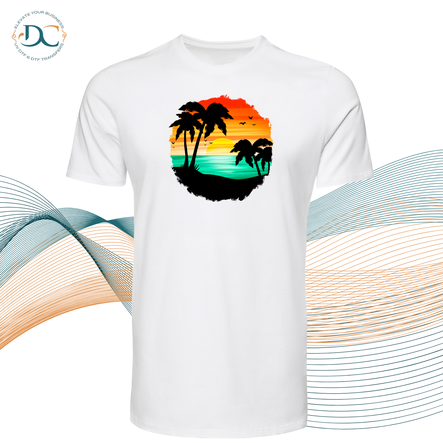 Tropical Sunset GRN T-shirt