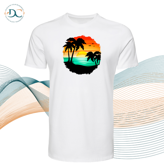 Tropical Sunset GRN T-shirt