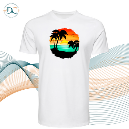 Tropical Sunset (Green) DTF