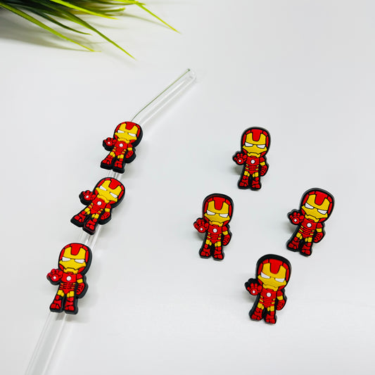 Iron Man Straw Charm